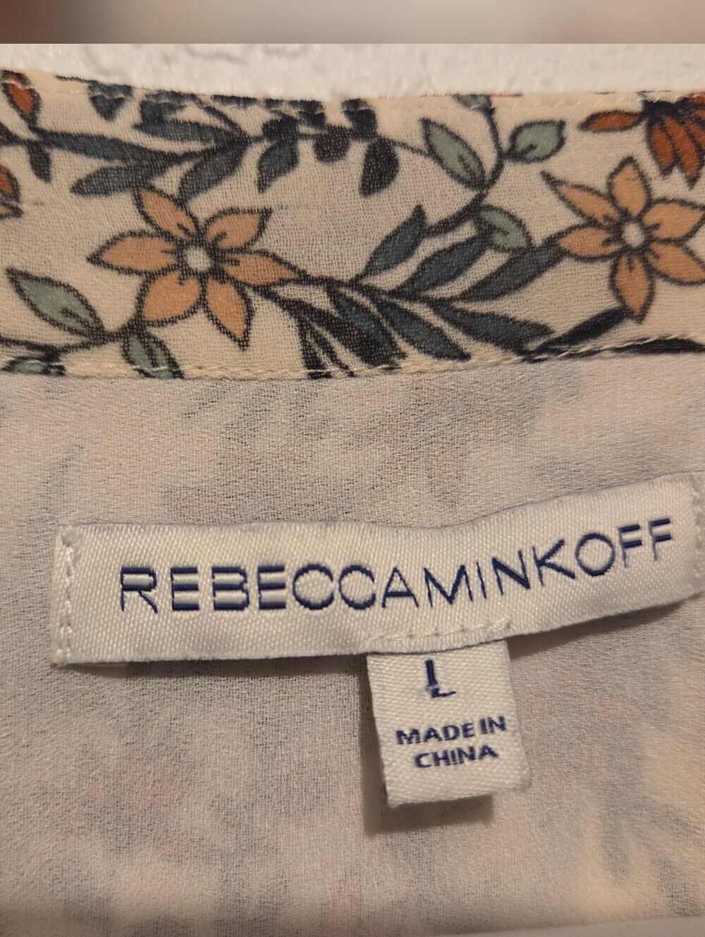 Rebecca Minkoff - Floral Dress Waist Tie Sleeveless Ruffle (LARGE) - Picture 5 of 7